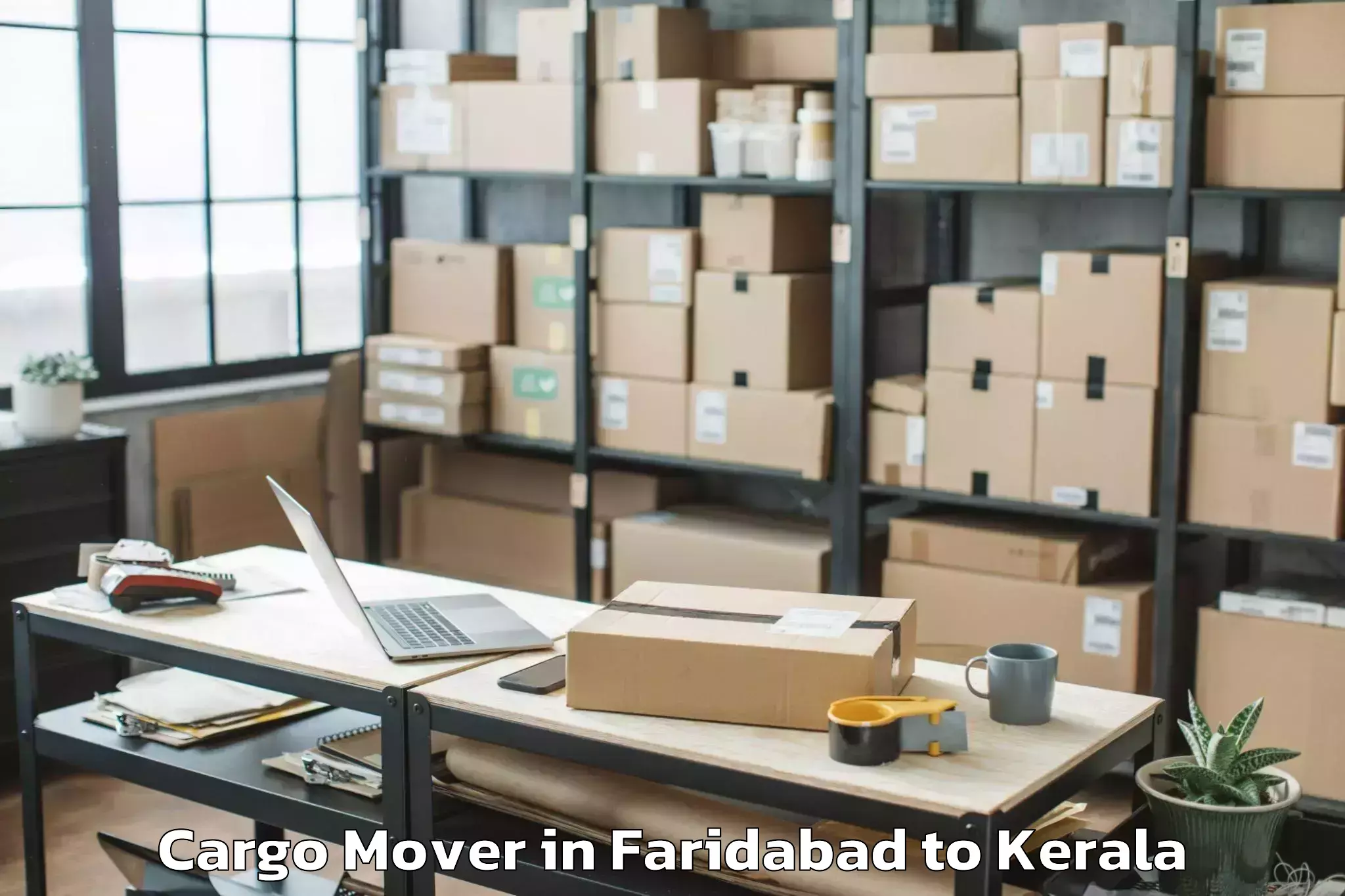 Leading Faridabad to Mall Of Joy Kottayam Cargo Mover Provider